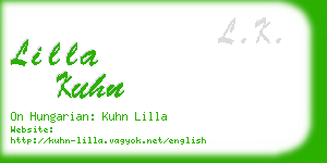 lilla kuhn business card